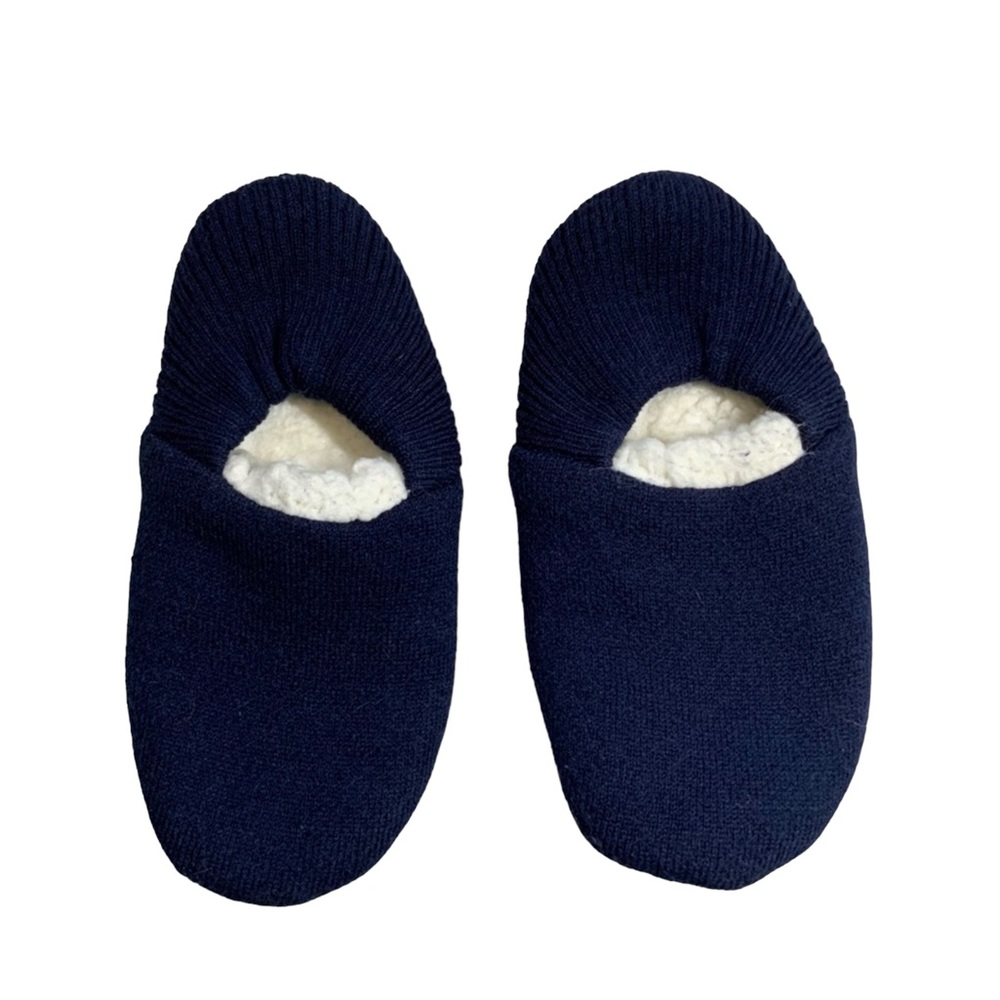 Faux Shearling Knit Slipper Socks